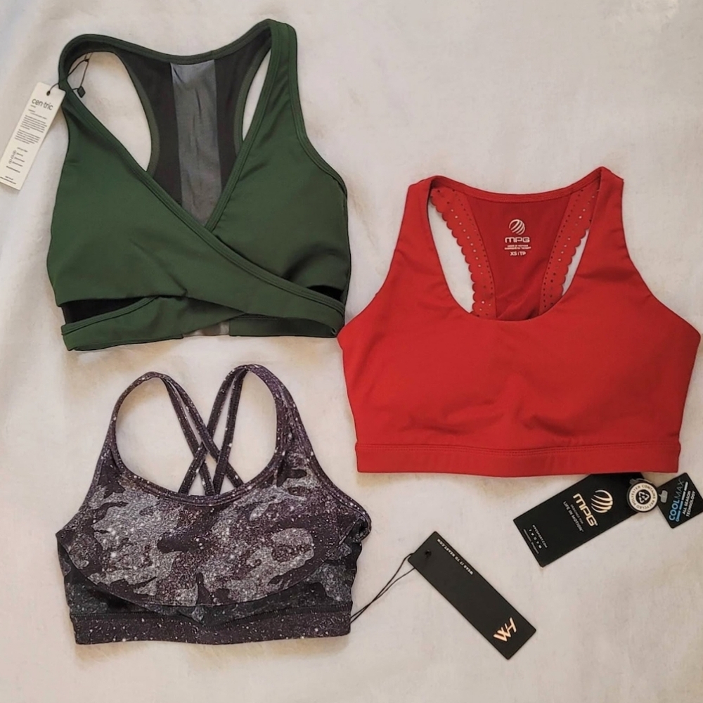 NWT! Fit Activewear/Yoga/Pilates Women's Sports Bra Top Fitness Gear Bundle XS